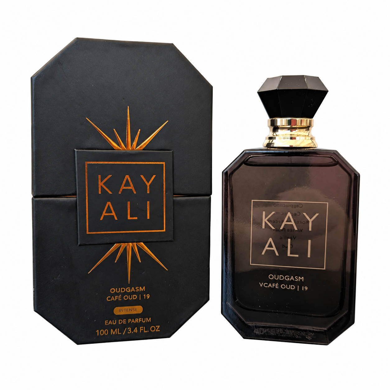 Kayali Oudgasm Café Oud 19 100 ml — presentación del producto