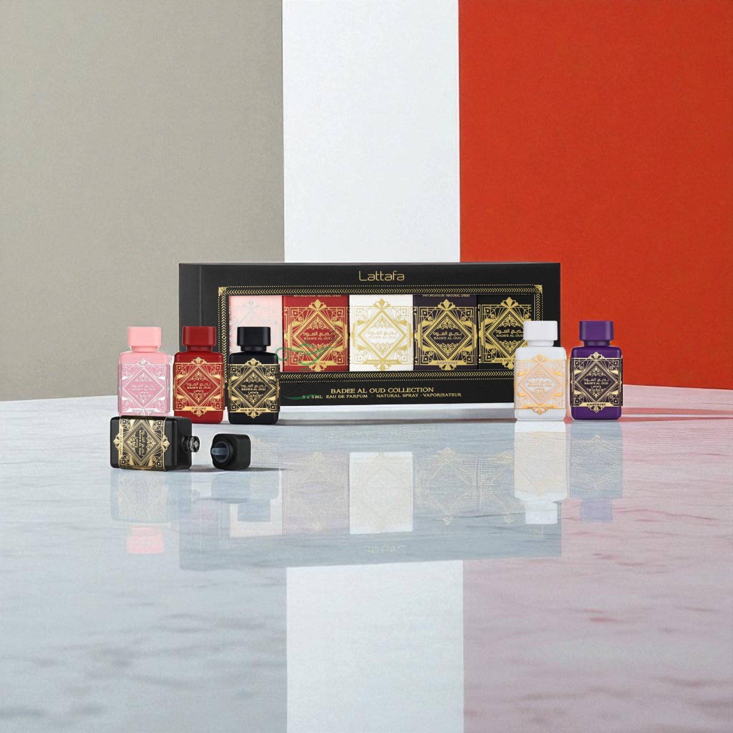 Lattafa Badee Al Oud Collection 5 × 5 ml - Imagen 4