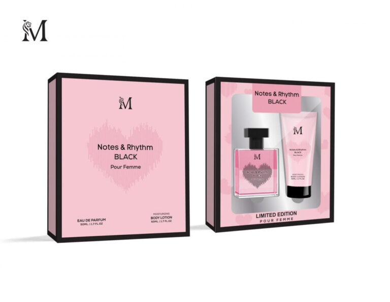 Set Regalo 2pcs Notes & Rhythm Black