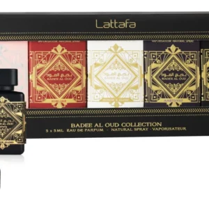 Lattafa Badee Al Oud Collection 5 × 5 ml — presentación del producto