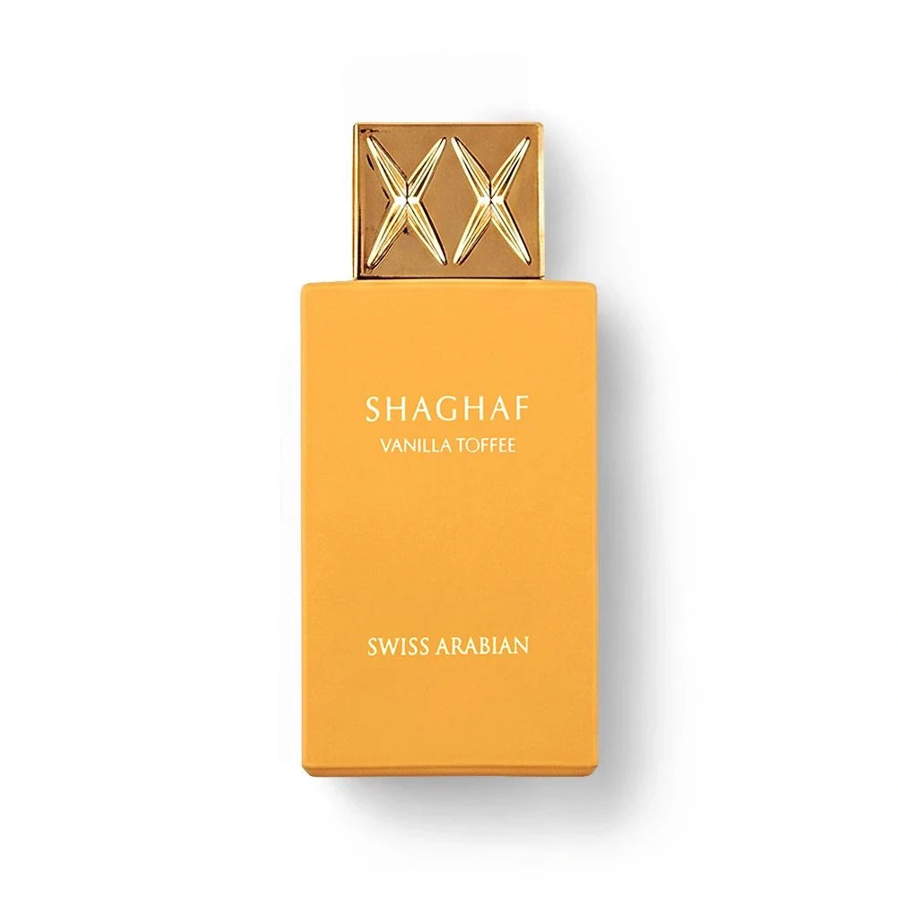 Swiss Arabian Shaghaf Vanilla Toffee 75 ml — presentación del producto